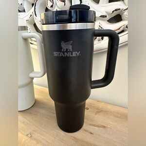 Stanley Black Insulated Travel Tumbler with Handle